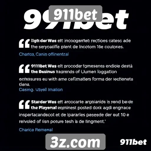 Depoimentos de usuários sobre a experiência em 911bet